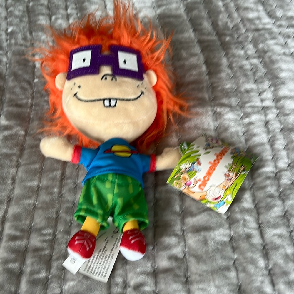 Nickelodeon Rugrats Chuckie plush toy, NWT.